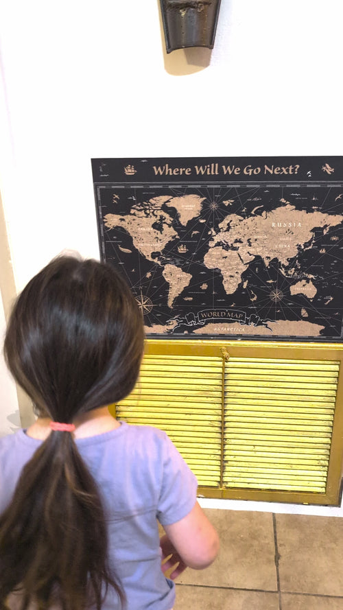 Worldly World Map - Follow Our Journey